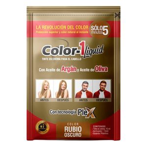 Tintura Liquida 5 Minutos Color-1 Rubio Oscur