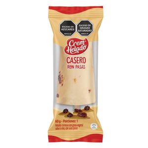 Helado Casero Ron Con Pasas