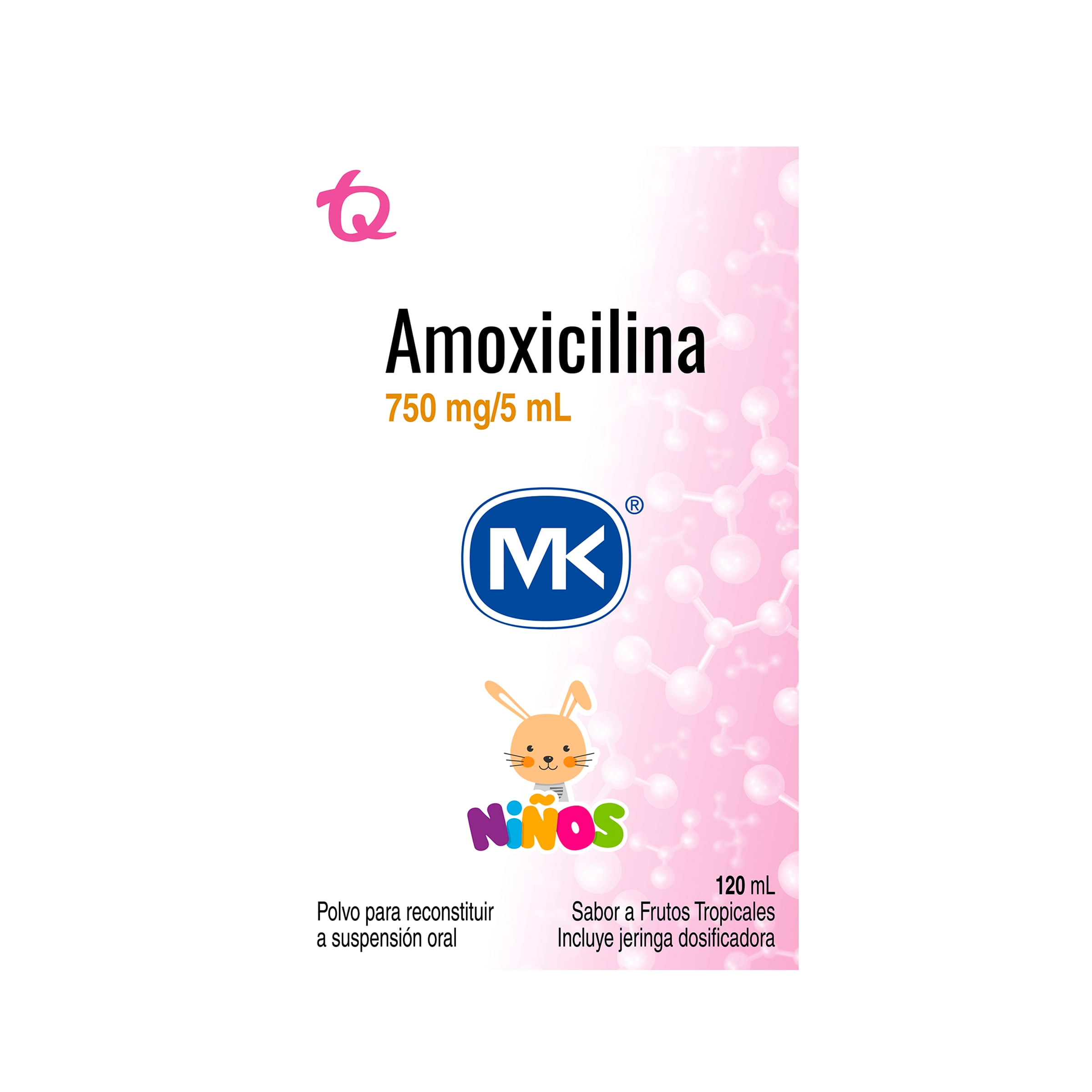 AMOXICILINA 750 MG / 5 ML NI