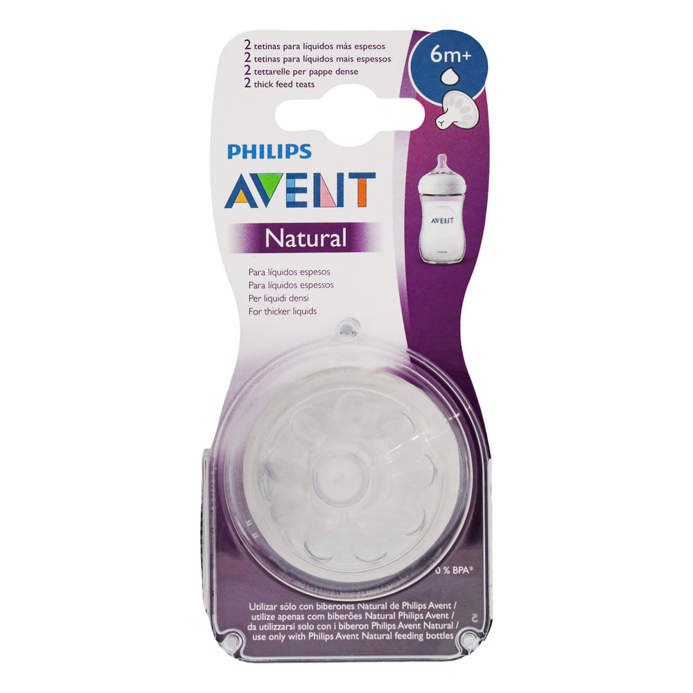 Tetinas Philips Avent Flujo Liquidos Espesos 6 Meses
