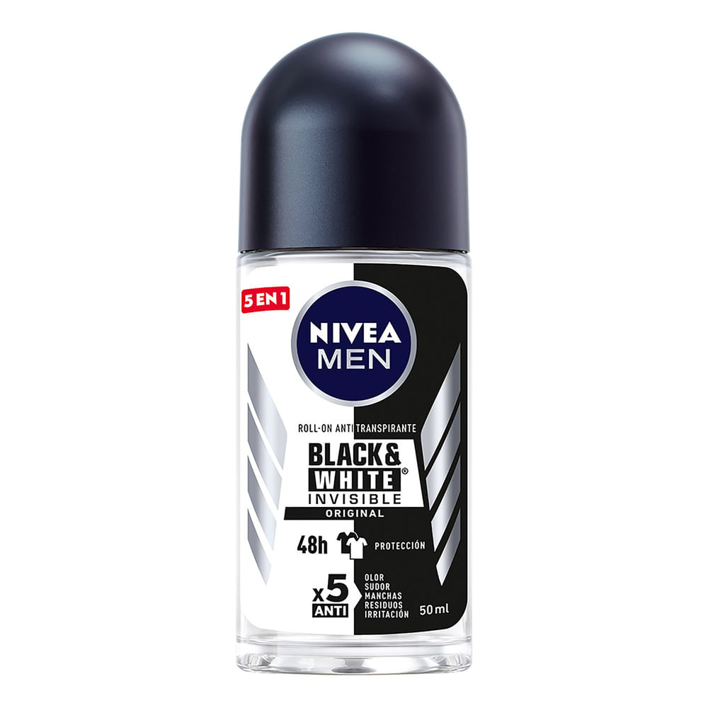 Desodorante Nivea Invisible Black & White Power Men Roll ON