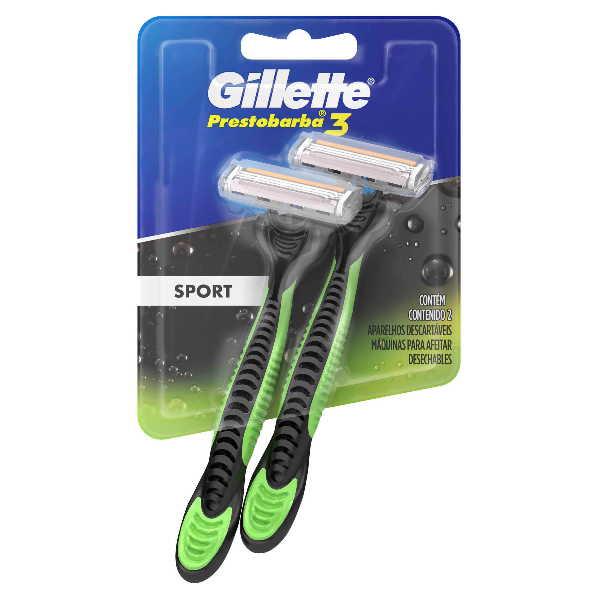 Cuchilla de Afeitar Gillette Prestobarba 3 Sport Maquina de Afeitar Hombre Afeitada al Ras y Suave