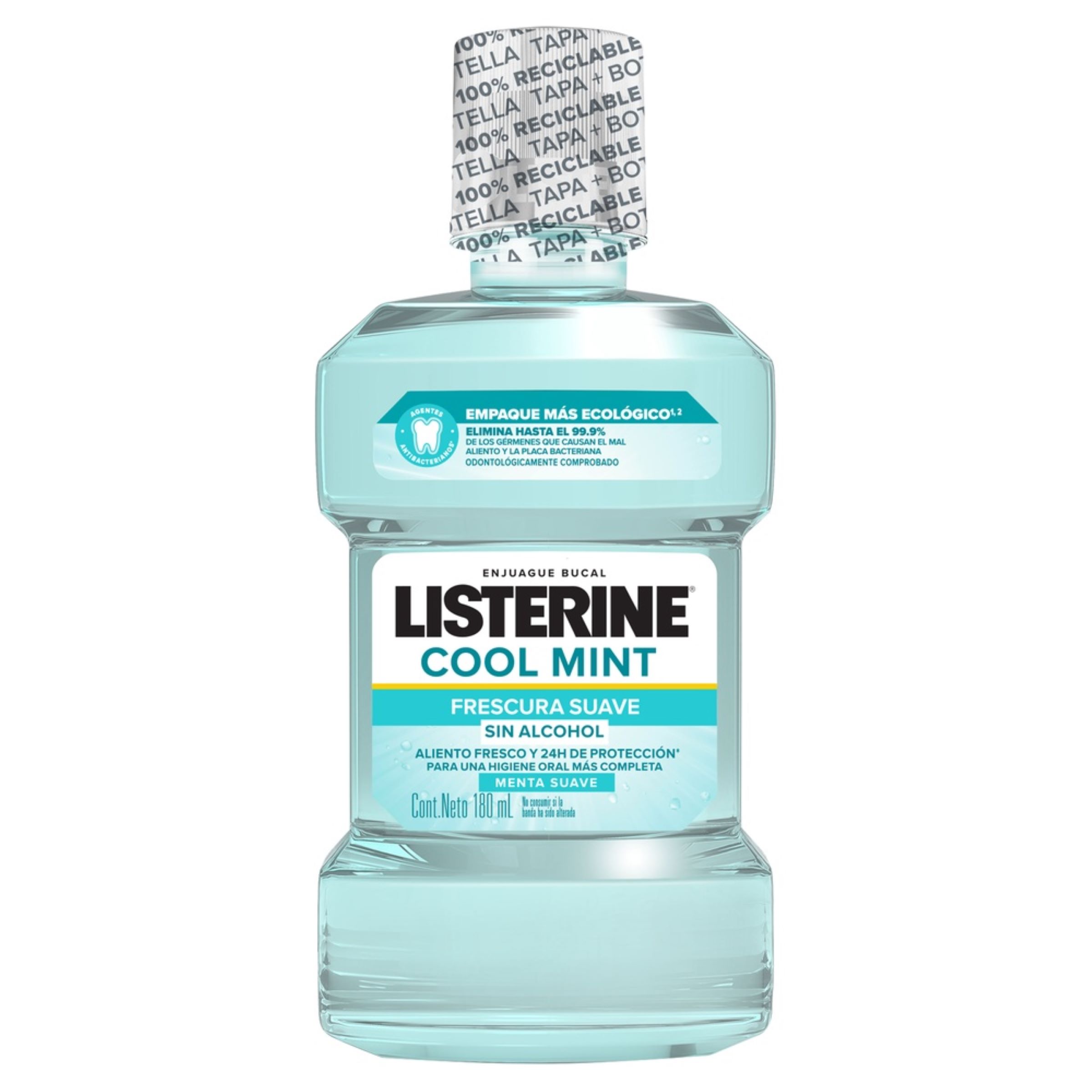 ENJUAGUE BUCAL LISTERINE COOLMINT FRESCURA SUAVE SIN ALCOHOL