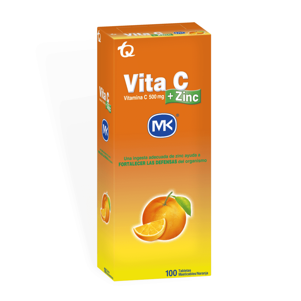 VITAMINA VITA C + ZINC MK MASTICABLE NARANJA