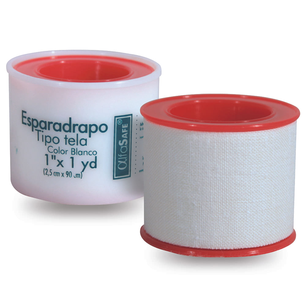 ESPARADRAPO TELA BLANCO ALFASAFE 1X1 YD 2.5X90 CM