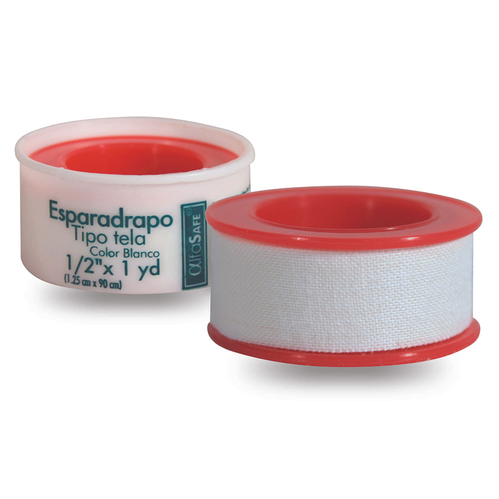 ESPARADRAPO TELA BLANCO ALFASAFE 1/2 X 1 YD