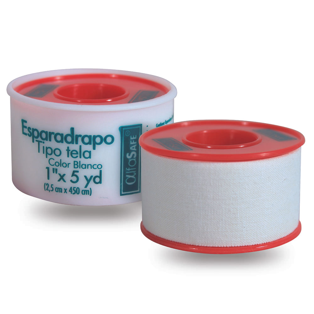 ESPARADRAPO TELA BLANCO ALFASAFE 1X5 YD 2.5 X 450