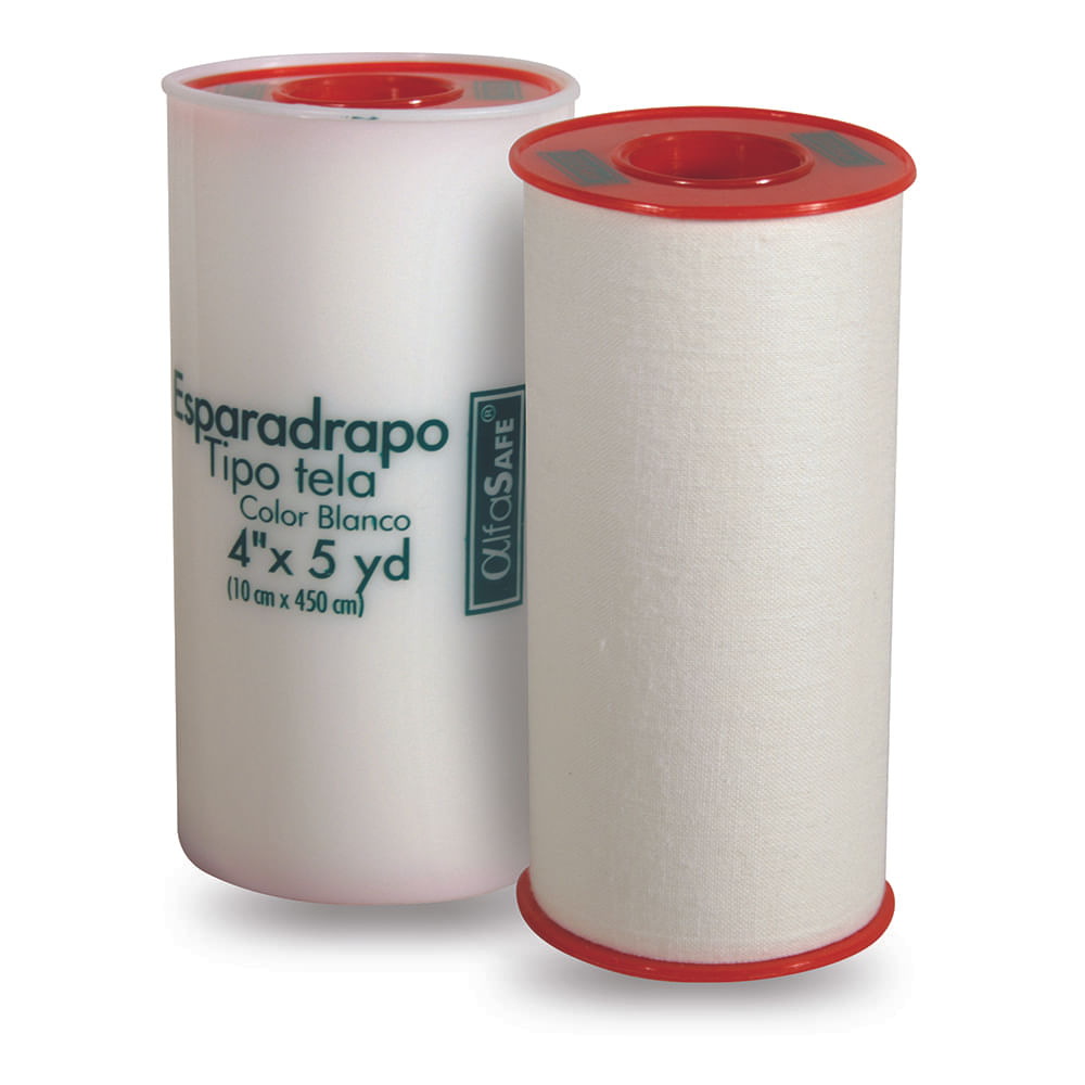 ESPARADRAPO TELA BLANCO ALFASAFE 4 X 5 YD(10X 450)