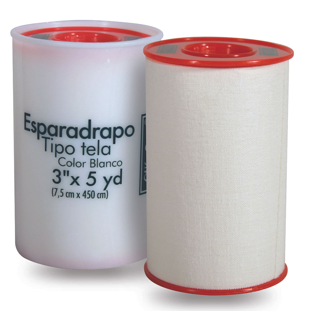 ESPARADRAPO TELA BLANCO ALFASAFE 3 X 5 YD(7.5 X 450)