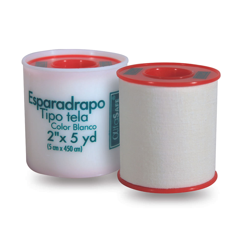 ESPARADRAPO TELA BLANCO ALFASAFE 2X5 YD 5X  450 CM