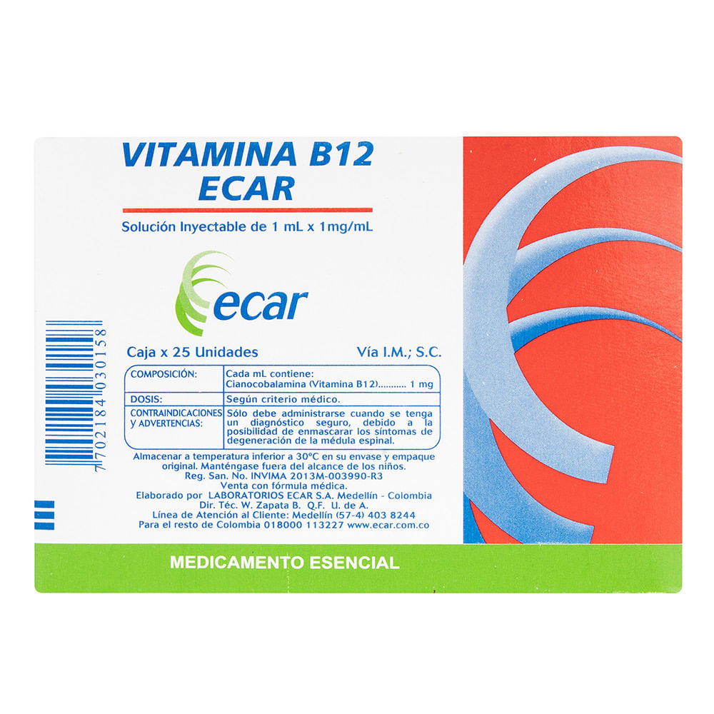 VITAMINA B - 12 (ECAR)