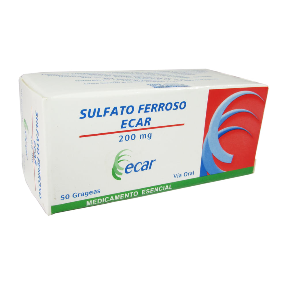 SULFATO FERROSO 200 MG (ECAR)