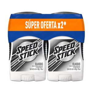 Desodorante Antitranspirante Hombre Speed Stick Classic Barra 2 X 50g