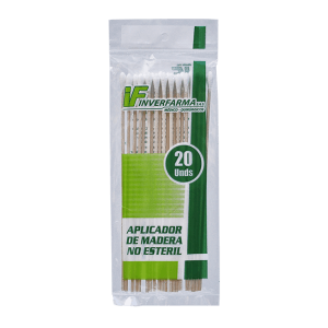 Aplicador Madera Con Algodon Inverfarma