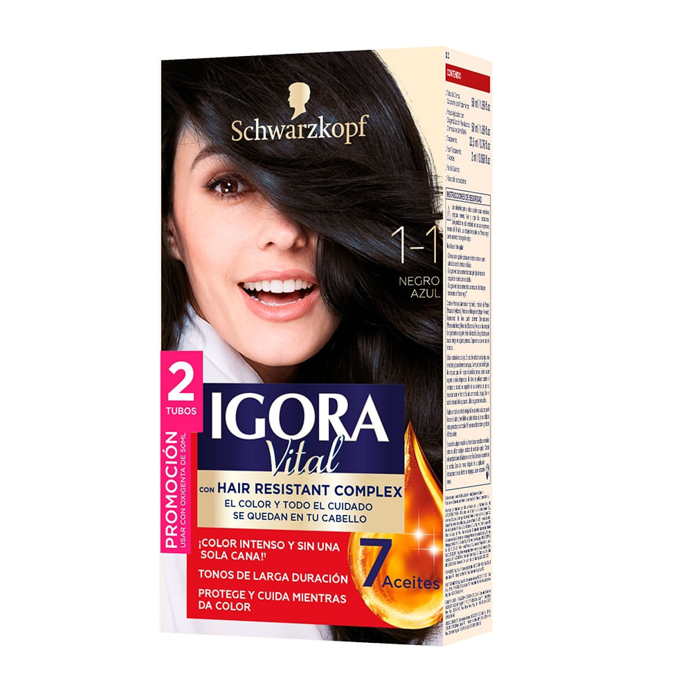Tinte Igora Vital 1-1 Negro Azul
