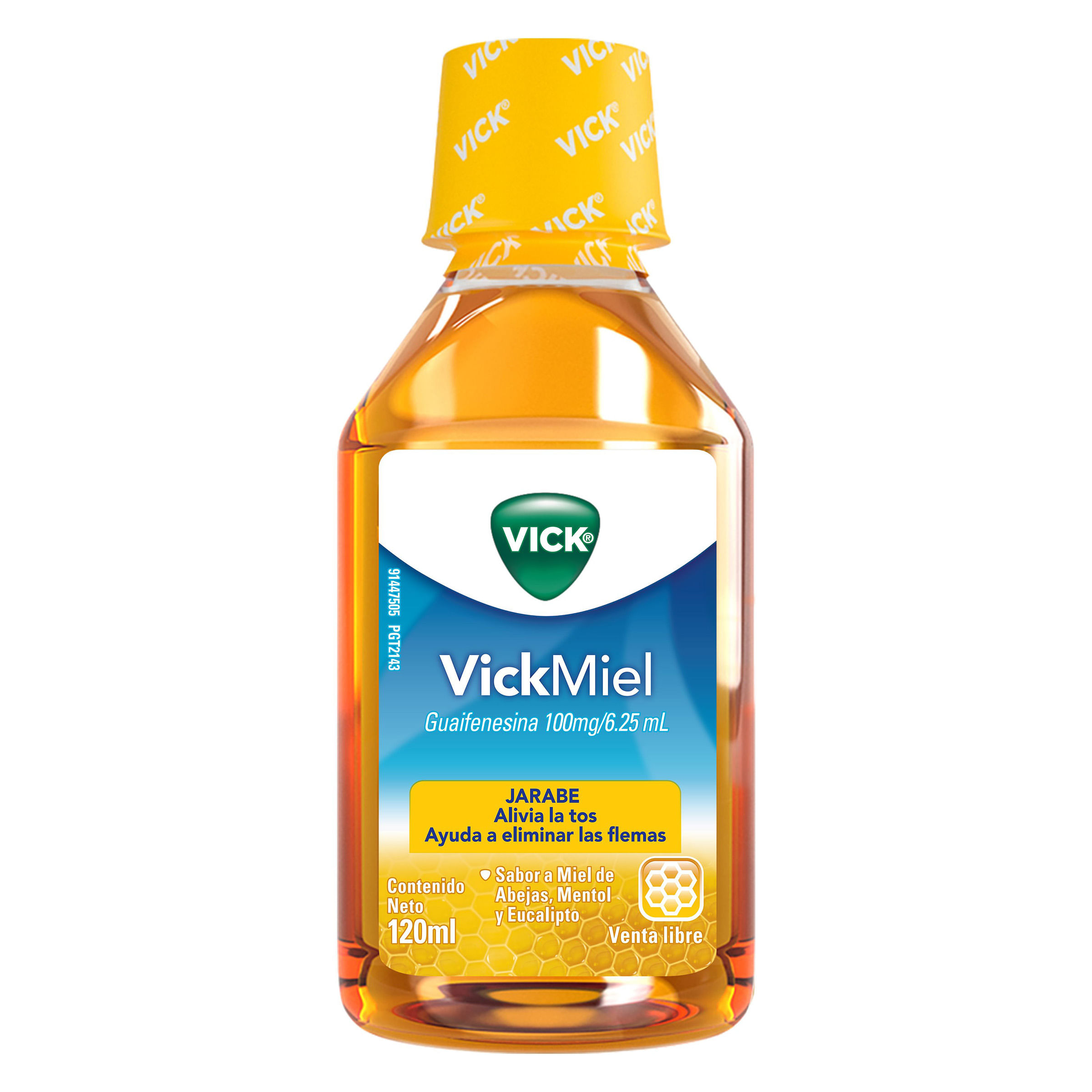 VICK MIEL JARABE EXPECTORANTE SABOR A MIEL DE ABEJA MENTOL Y EUCALIPTO