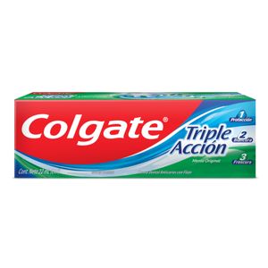 Crema Dental Colgate Triple Acción Caja x 22 ml