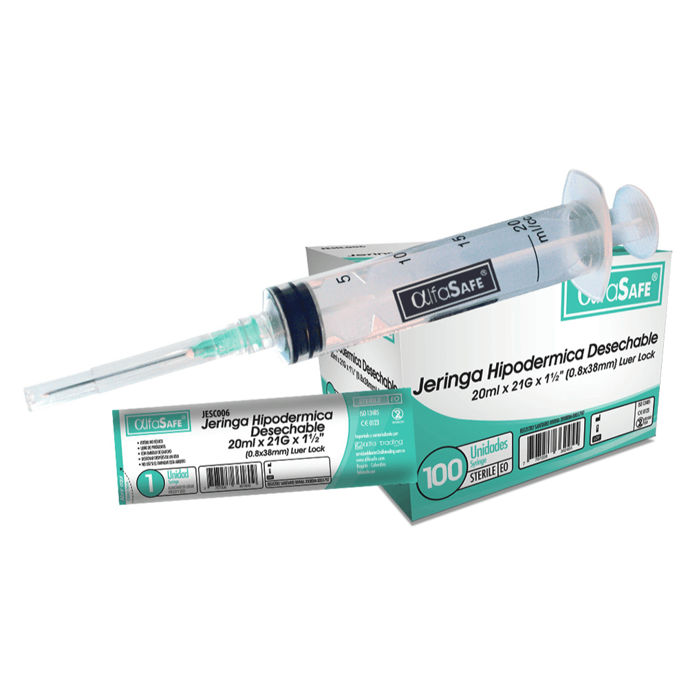 JERINGA ALFASAFE 20 ML 3P 21X1X1/2