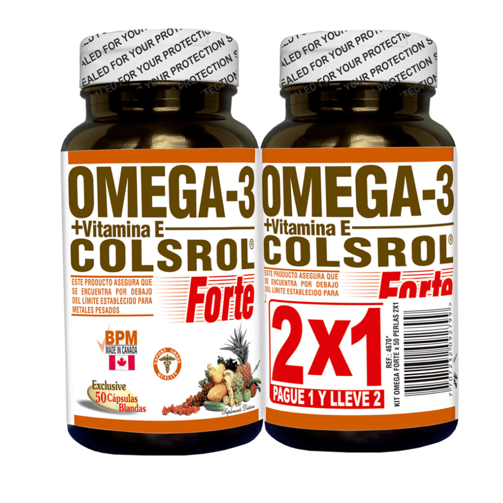 OFERTA OMEGA 3 COLESTEROL 50 CBG PAGUE 1 LLEVE 2 NATURAL FRESHLY