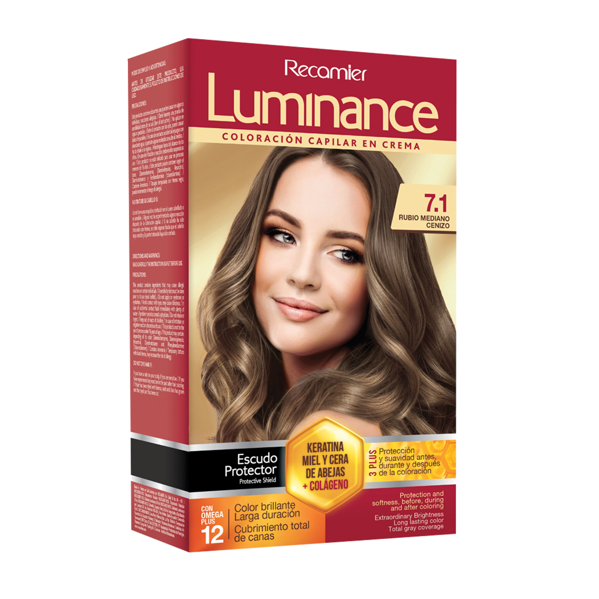 Tinte Luminance Rubio Cenizo Profundo 7.1 Doble Tubo