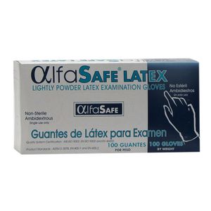 Guante Latex Examen T-L Alfasafe