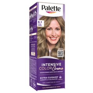 Tinte Palette Color Creme 8-1 Rubio Claro Cenizo