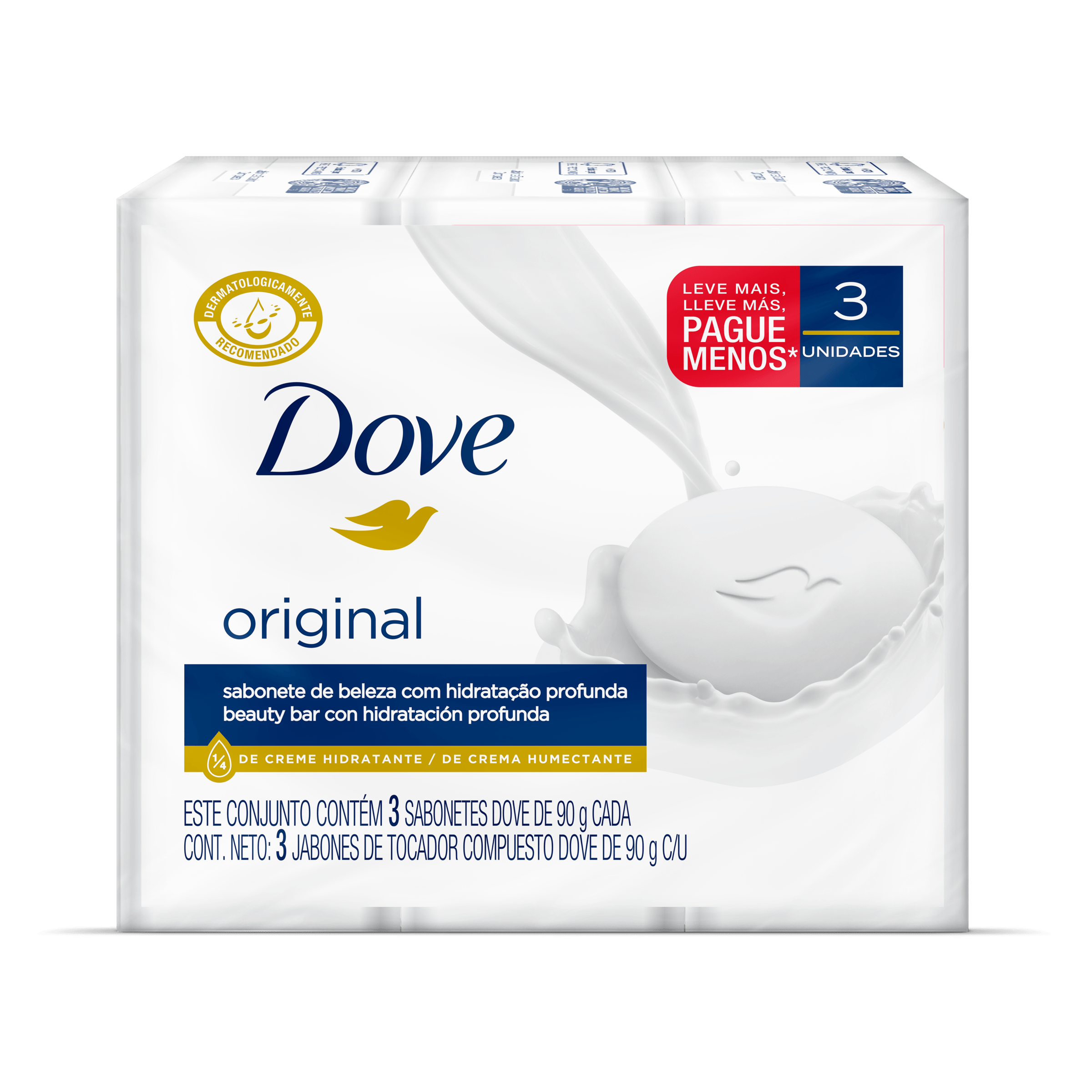 Jabon Dove Blanco Tripack