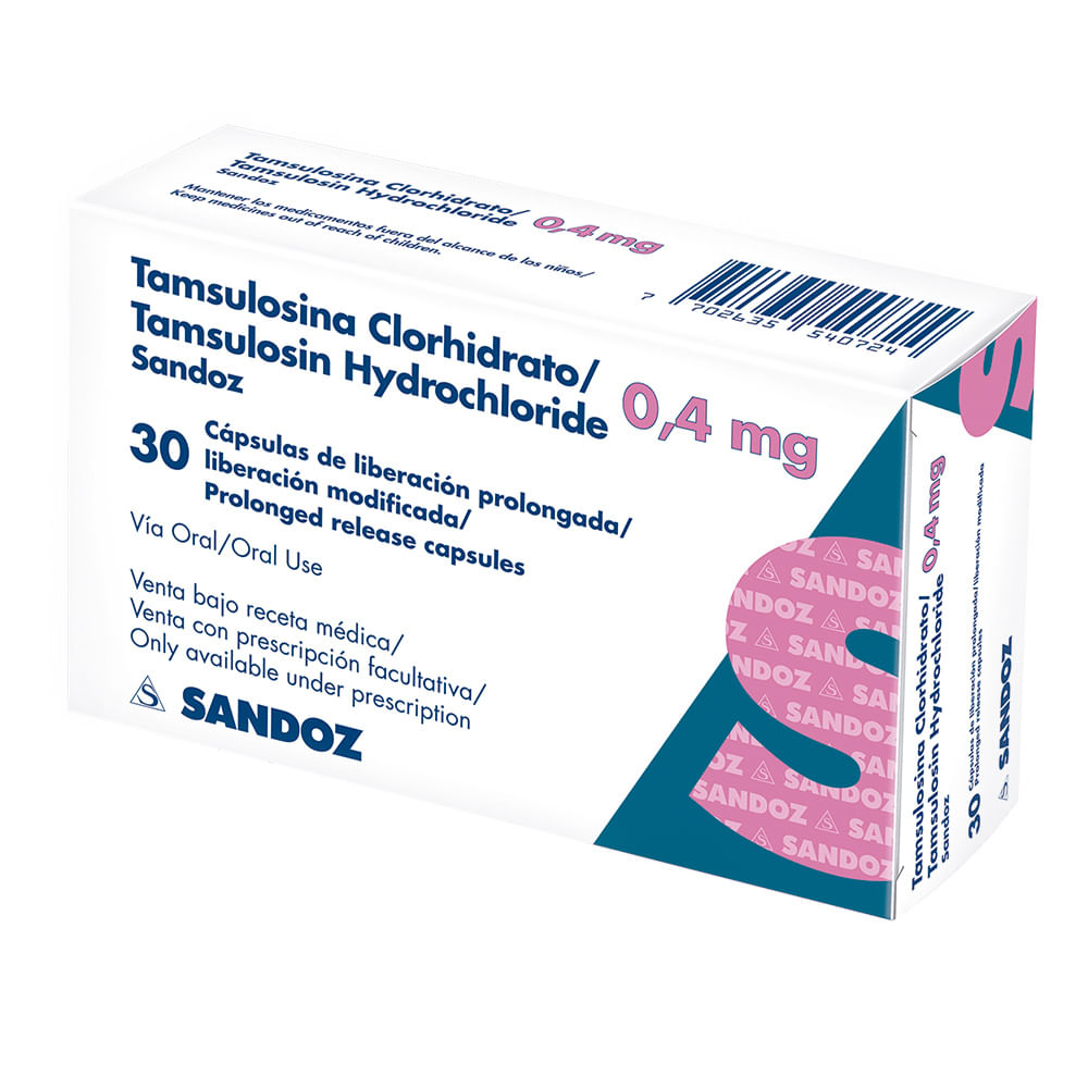 TAMSULOSINA 0.4 MG (SANDOZ)