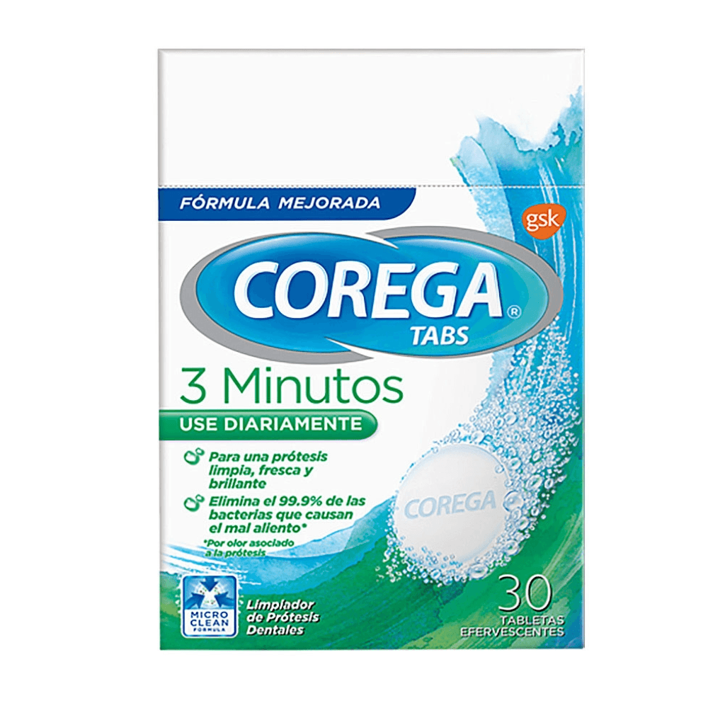 Corega Tabletas Limpiador de Protesis