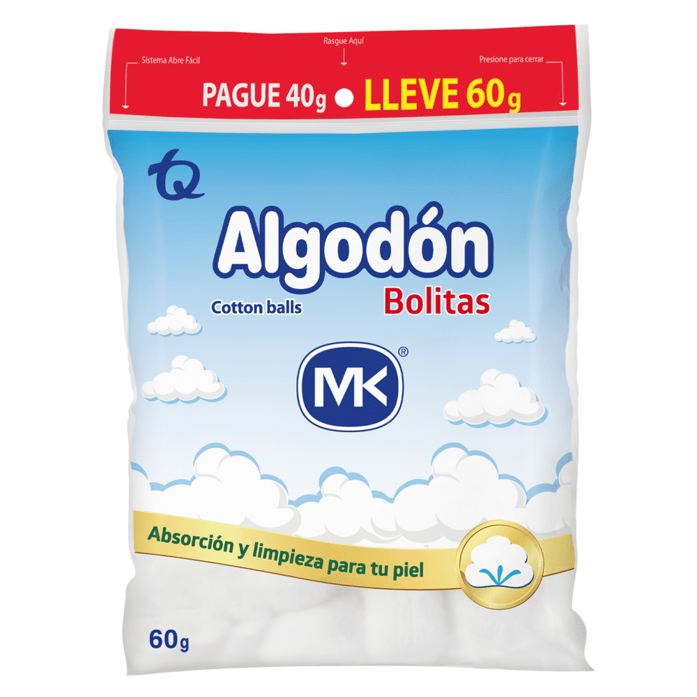 OFERTA ALGODON BOLITAS MK 40G GRT 20G