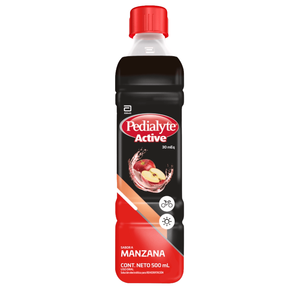 SUERO REHIDRATACION PEDIALYTE ACTIVE 30 MANZANA