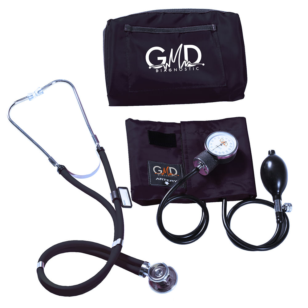 KIT DE TENSIOMETRO Y FONENDOSCOPIO RAPPAPORT MALETA COLOR NEGRO GMD