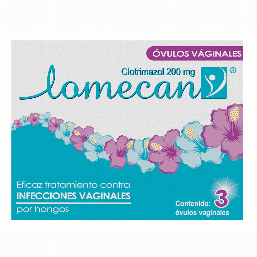 LOMECAN OVULOS VAGINALES ANTIMICOTICO CLOTRIMAZOL