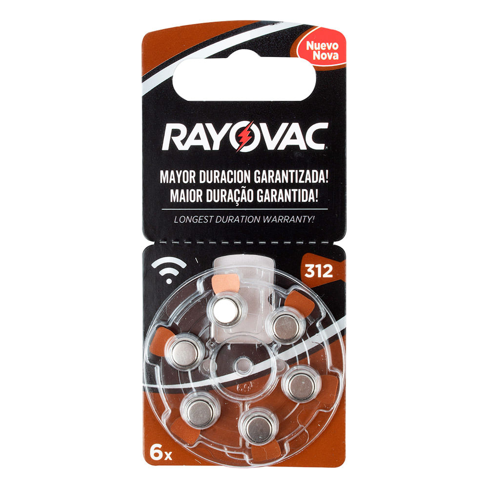 PILA AUDITIVA ZINC RAYOVAC 312
