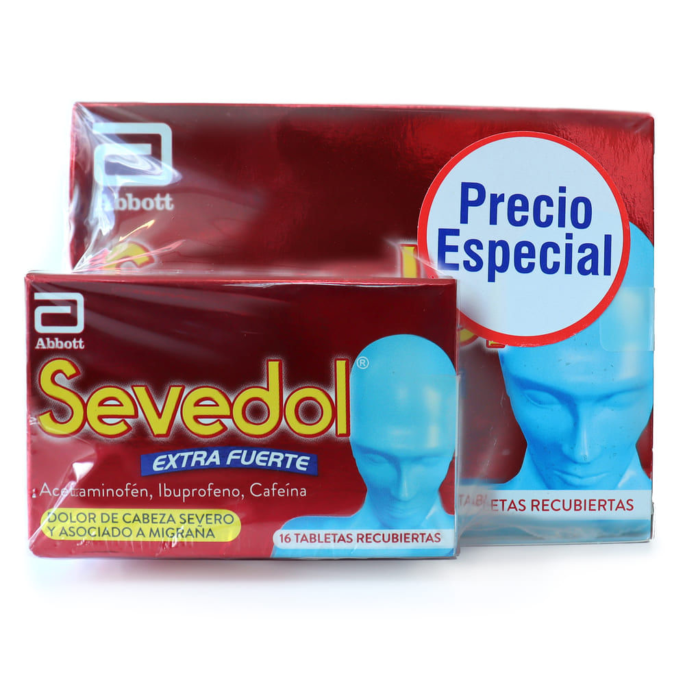 OFERTA SEVEDOL EXTRA FUERTE PRECIO ESPECIAL 8 TAB + 16 TAB