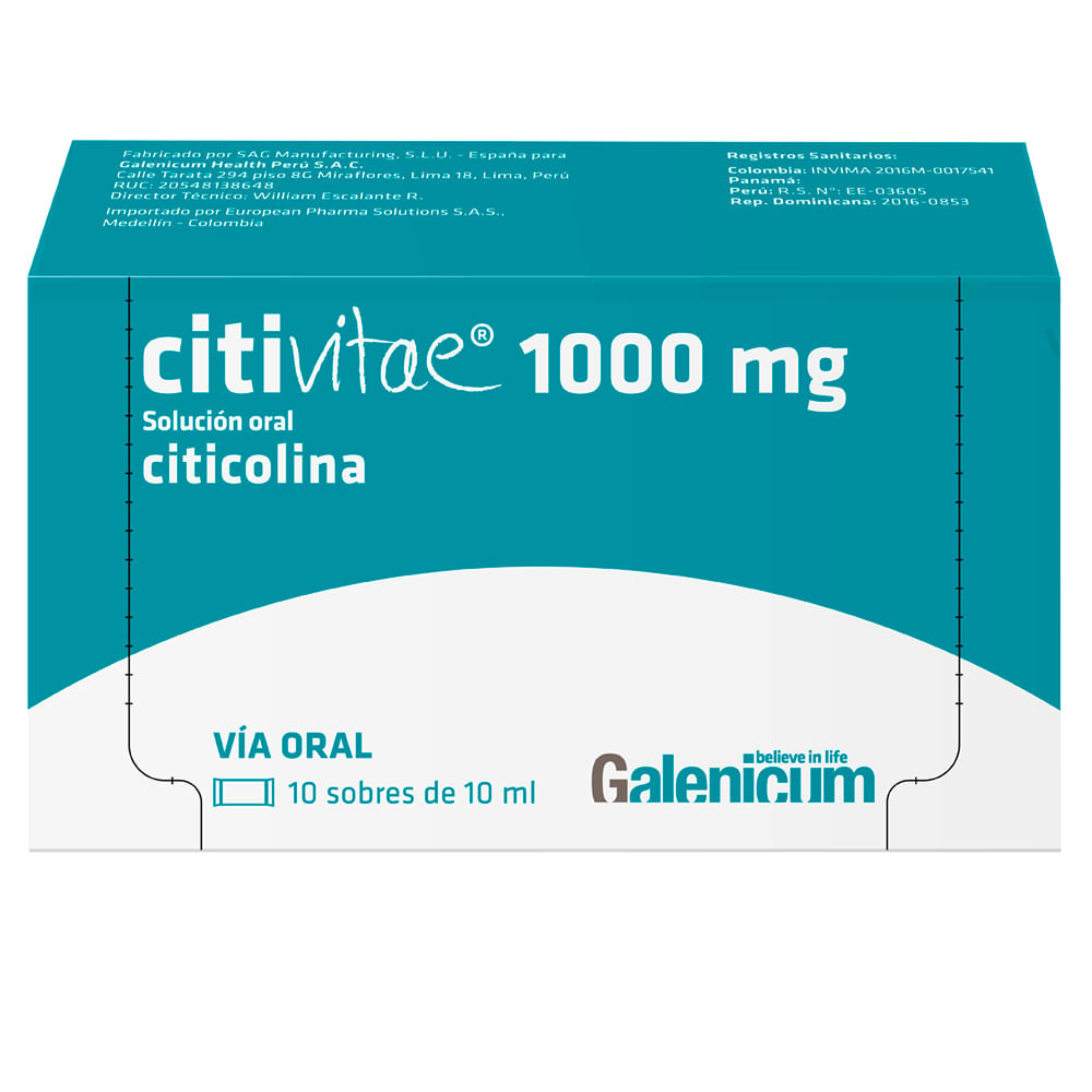 CITIVITAE 1000 MG (CITICOLINA)