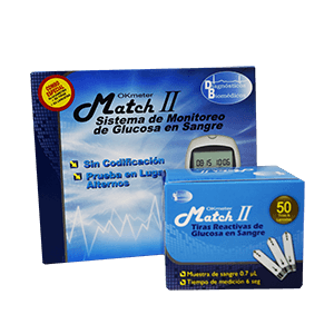 Combo De Glucometria Okmeter Match Ii