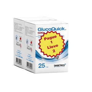 Oferta Tiras Reactivas Glucoquick Pague 1 Lleve 2 Cajas X 25 und