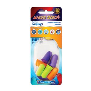 Tapones Para Oido Mp Promedical Wave Block Espuma Suave 3 Pares