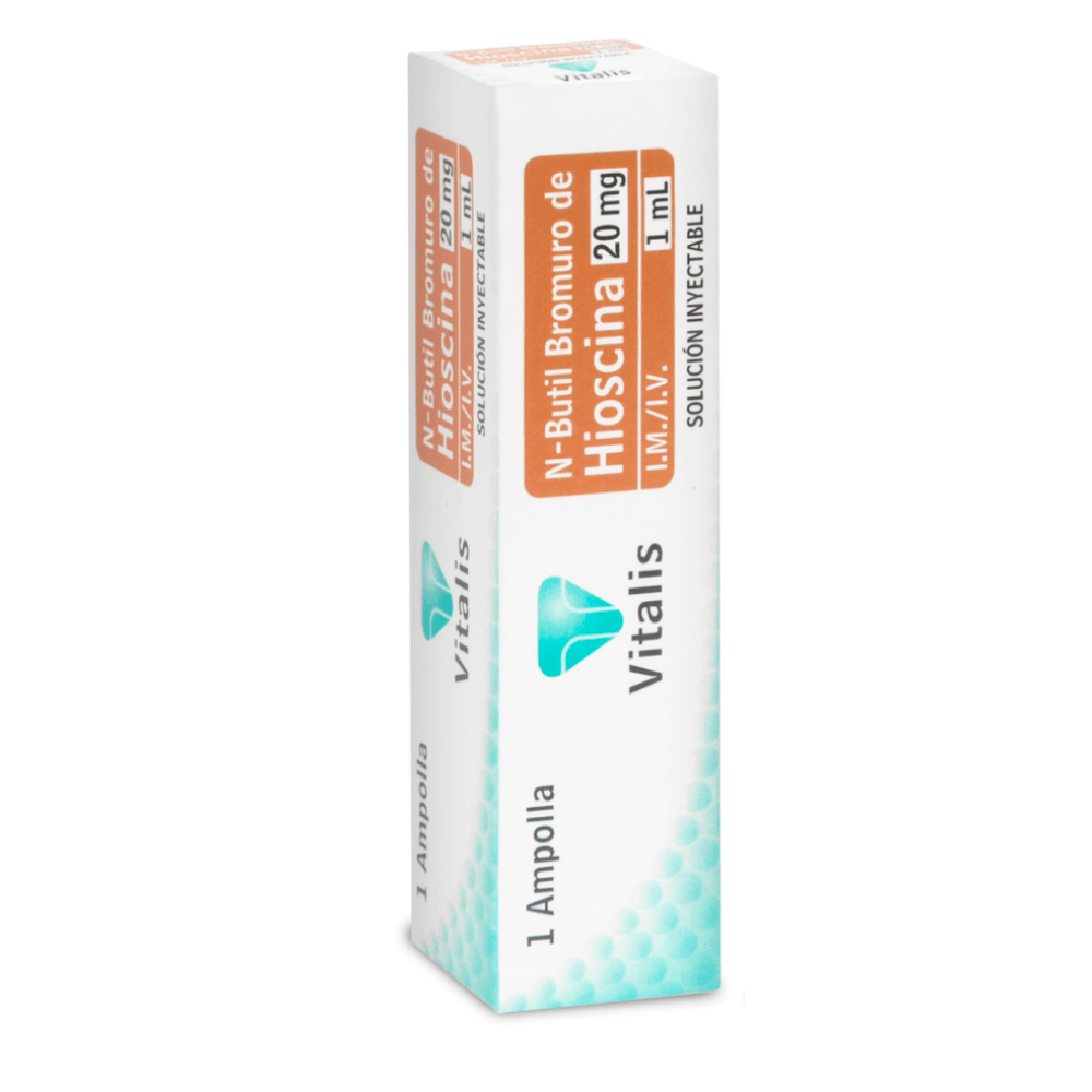 N-BUTILBROMURO DE HIOSCINA 20 MG/1 ML I.M./I.V. (VITALIS)