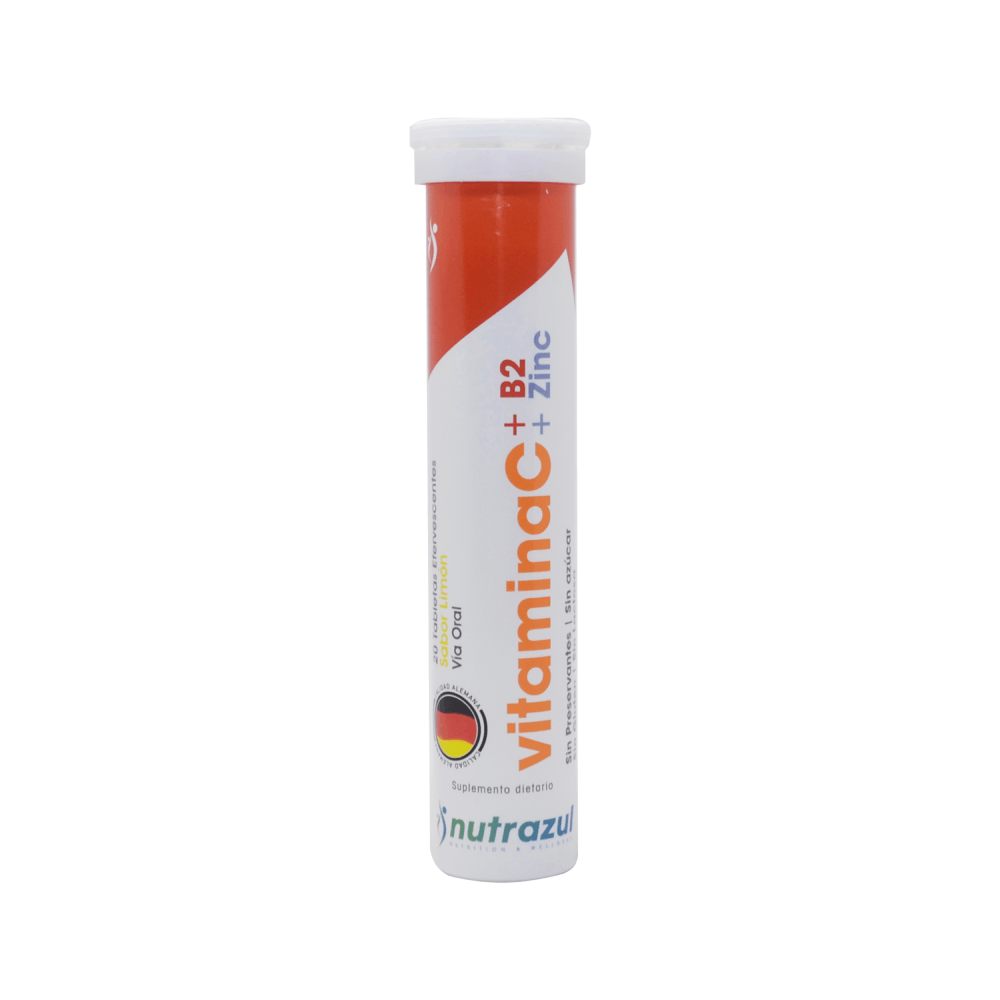 VITA C NUTRAZUL + B2 + ZINC EFERVESCENTE