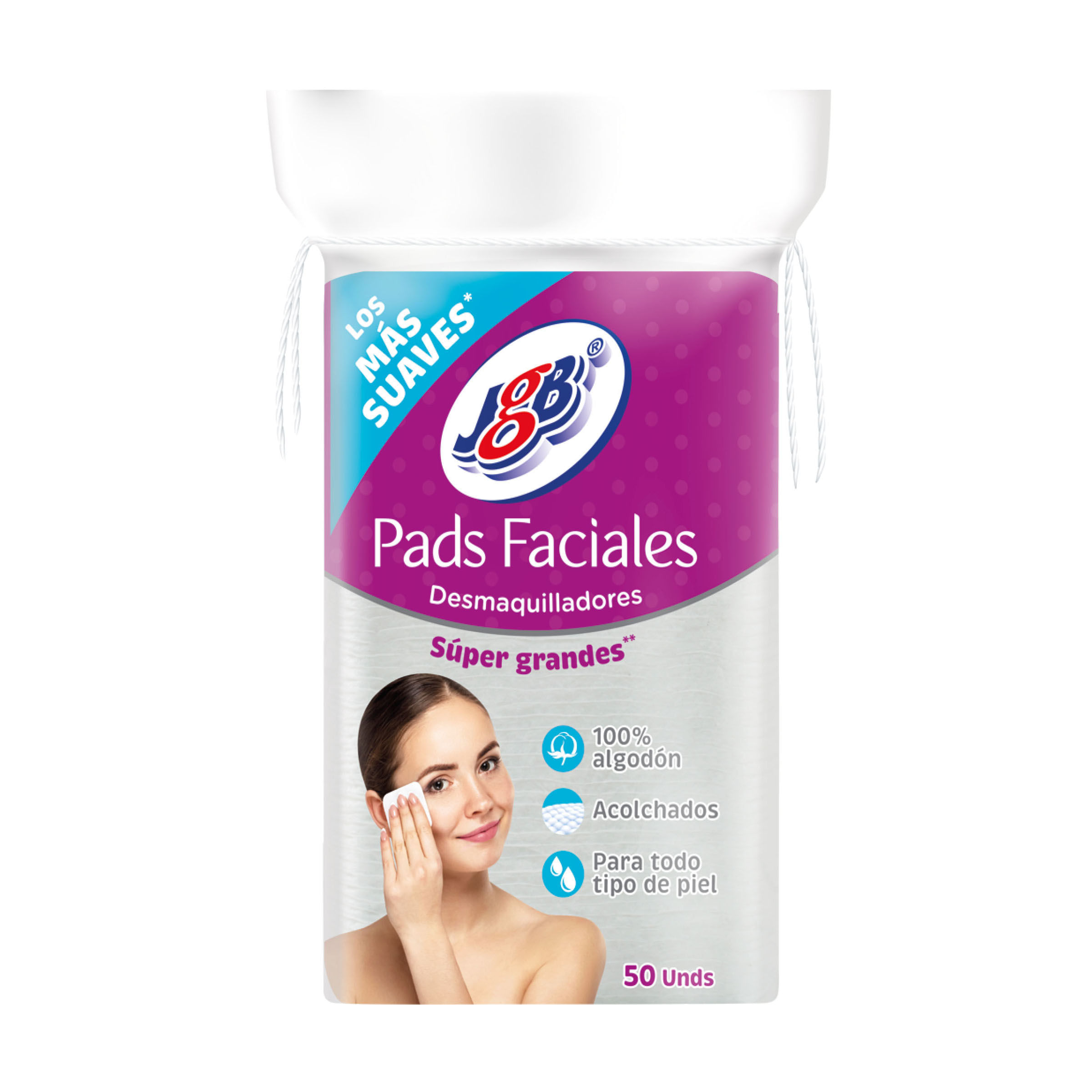 PADS FACIALES  ALGODON JGB