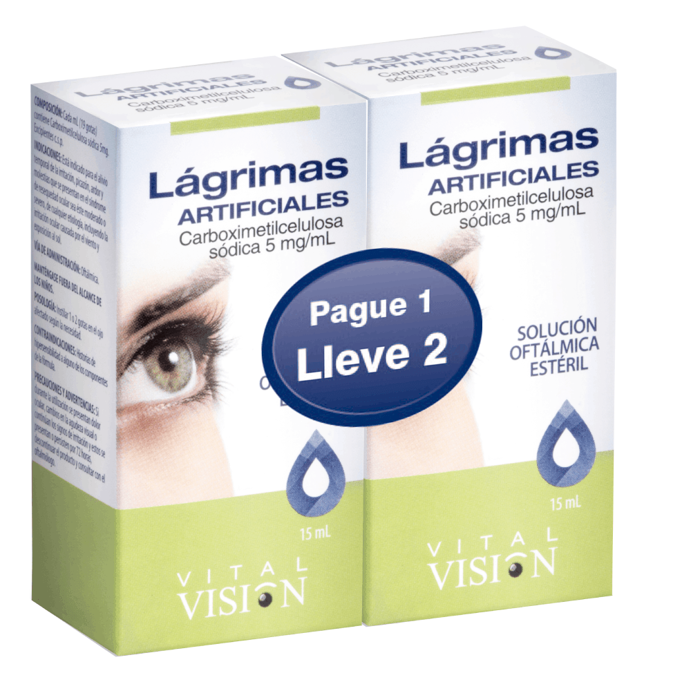 OFERTA LAGRIMAS ARTIFICIALES VITAL VISION OFERTA PAGUE 1 LLEVA 2