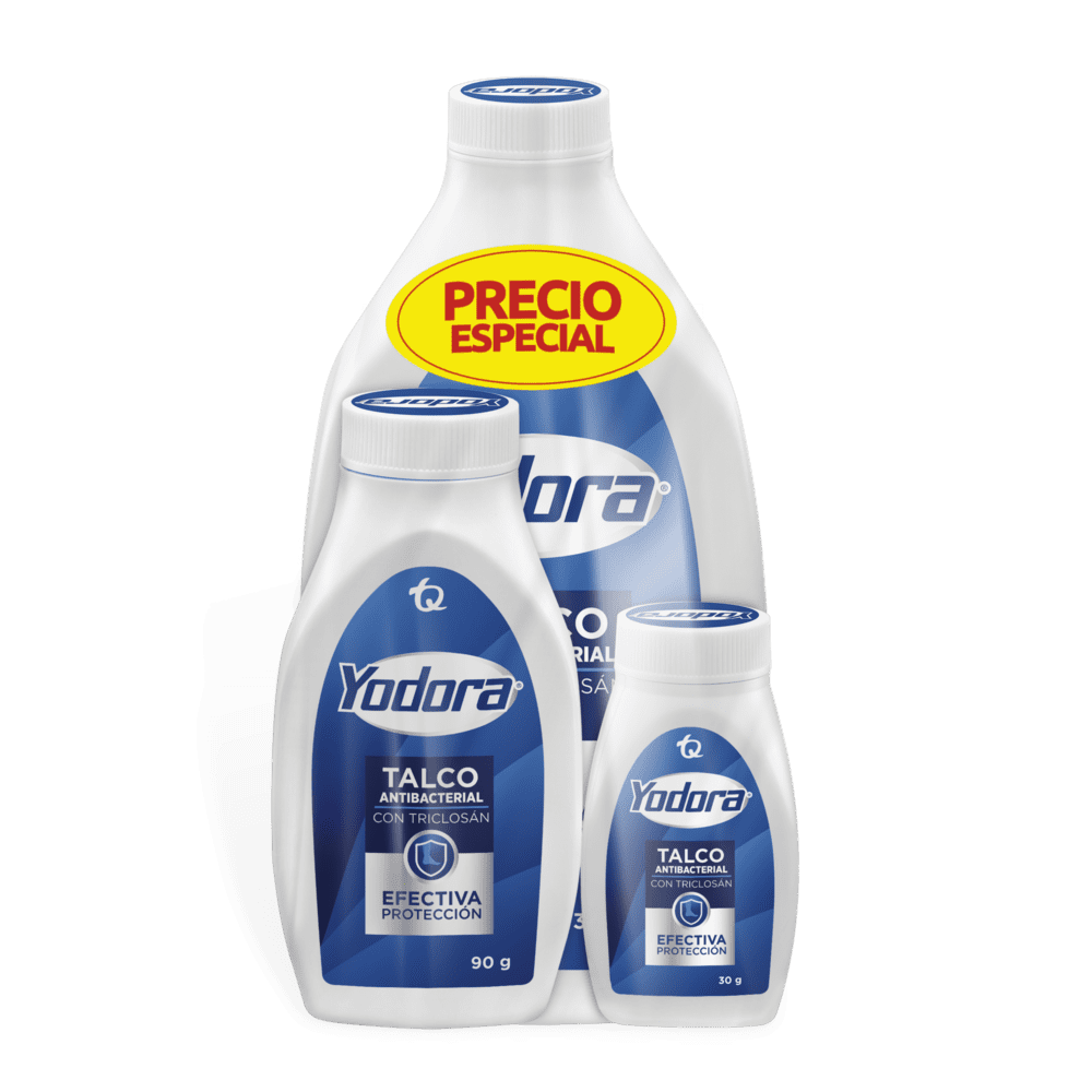 OFERTA TALCO YODORA POTE X 300 GR + 90 GR + 30 GR PRECIO ESPECIAL