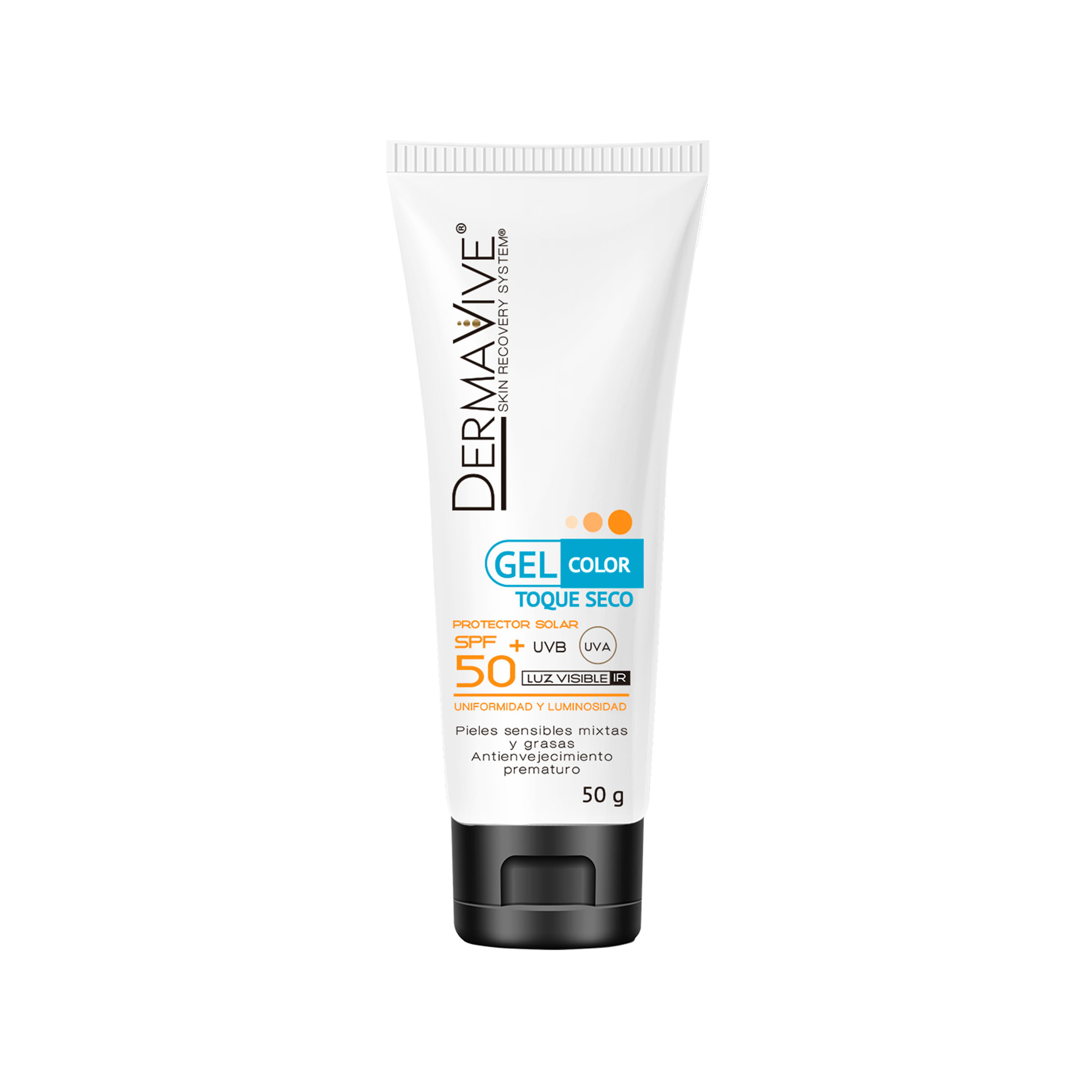DERMAVIVE PROTECTOR SOLAR GEL SPF 50+ COLOR