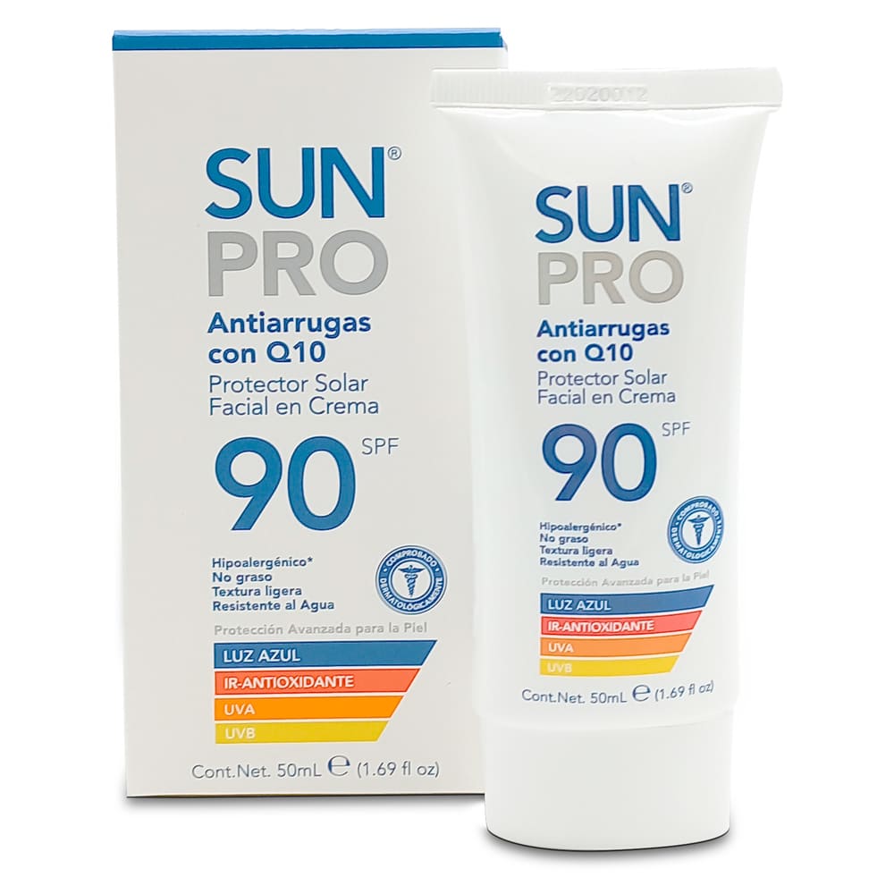 PROTECTOR SOLAR FACIAL ANTIARRUGAS SUN PRO 90 SPF CON Q10