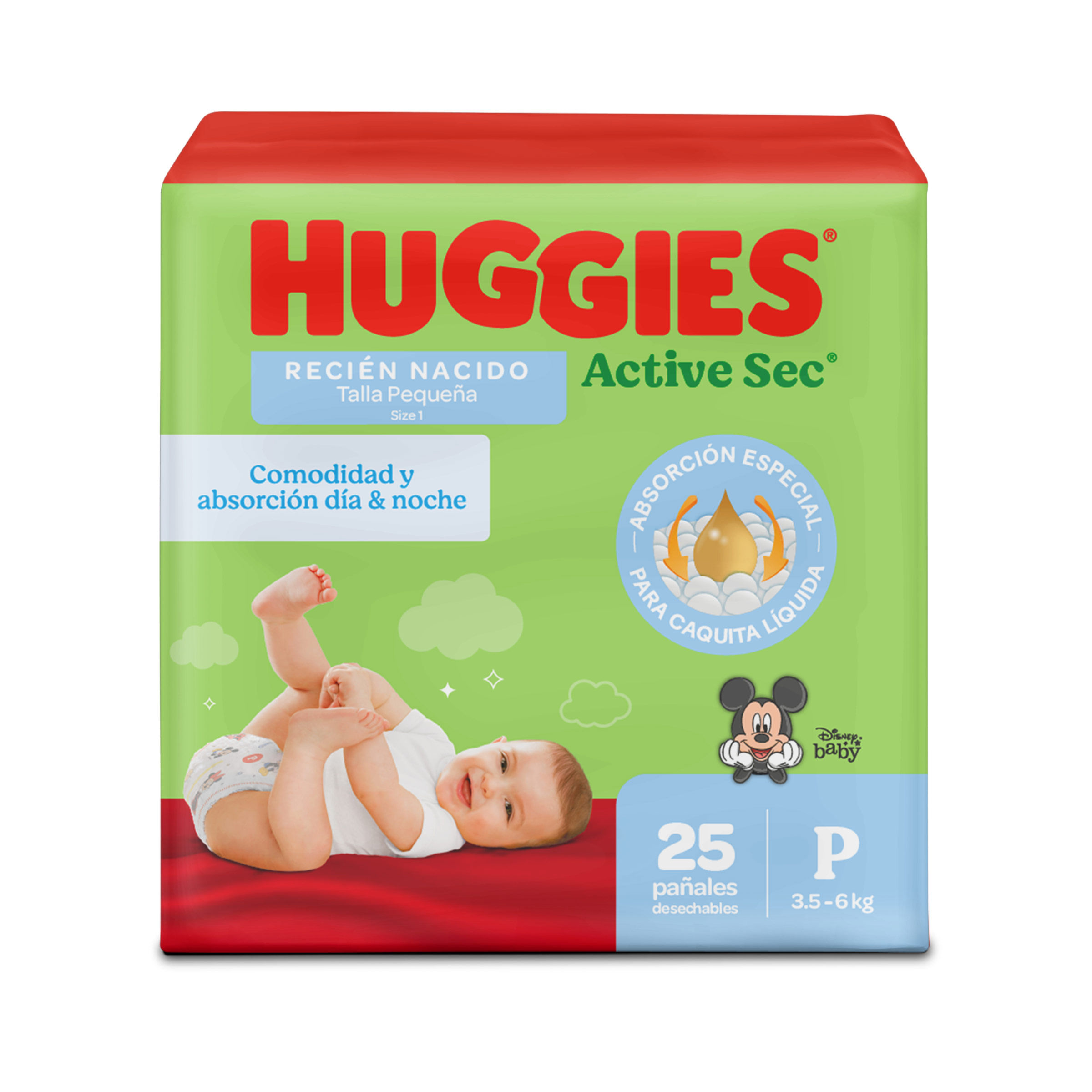 Pañal Huggies Active Sec Etapa 1