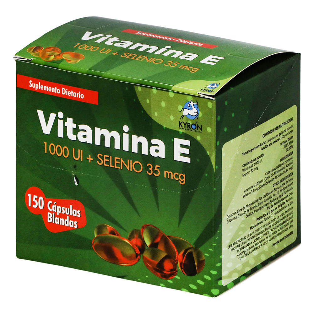 VITAMINA E 1000 UI + SELENIO 35 MCG (KYRON)