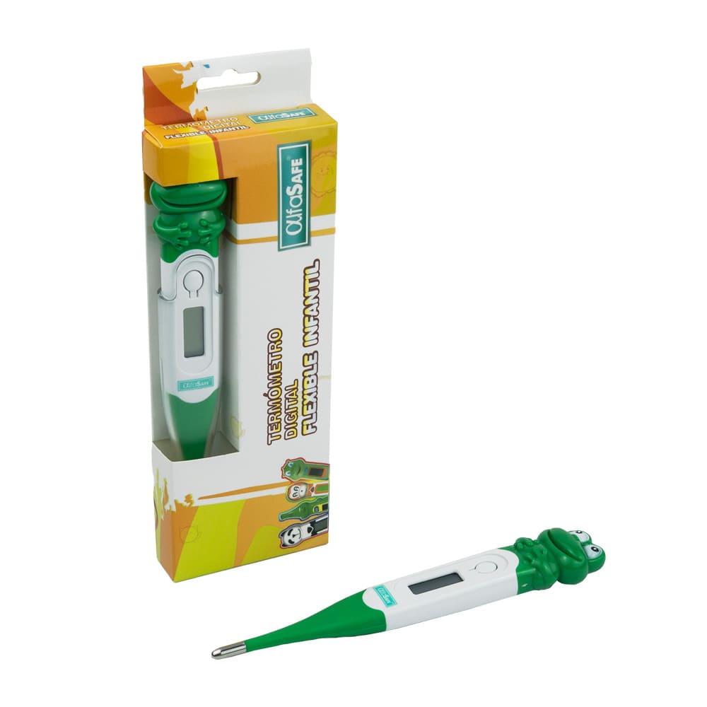TERMOMETRO DIGITAL FLEX ALFASAFE INFANTIL RANA