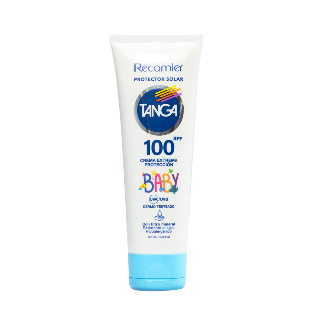 BLOQUEADOR TANGA SPF 100 BABY CREMA 120 ML